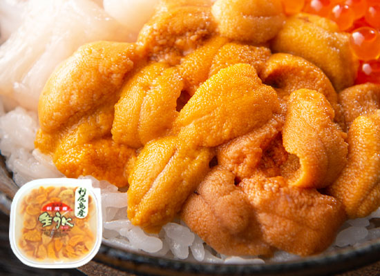 塩水生うに 80g×1（エゾバフンウニ・北海道利尻産）