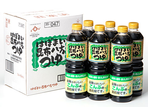 はぼまい昆布八方つゆ 1L×6本入（昆布：北海道 歯舞産）