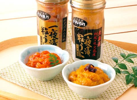 一夜漬粒うに【ビンうに2種】食べ比べセット（北海道 利尻島・礼文島産 ）