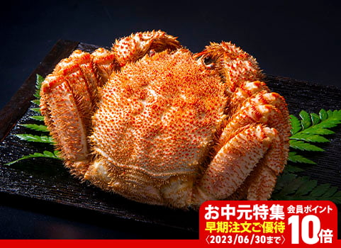 【お中元ギフト】浜ゆで毛がに 800g×1尾（毛がに：北海道宗谷産・ボイル冷凍）
