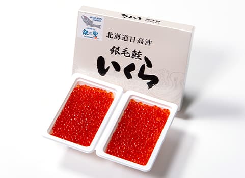 “銀聖”いくら醤油漬 150g×2（北海道 日高産）