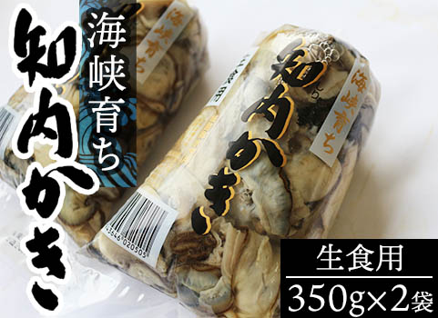 【2023年3月下旬頃 販売再開予定】海峡育ち 知内かき（むき身生食用・350g×2袋）