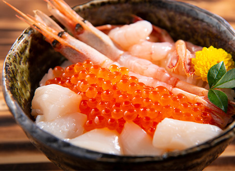北海道ぎょれん 海鮮丼3種セット（甘えび・いくら・ほたて）