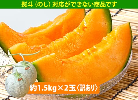 【7月上旬～下旬頃 随時発送予定】　訳あり夕張メロン（個撰）2玉
